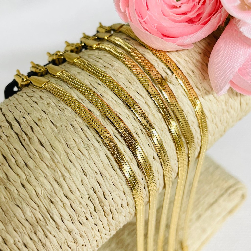 Bracelet stainless steel 2mm 6pcs