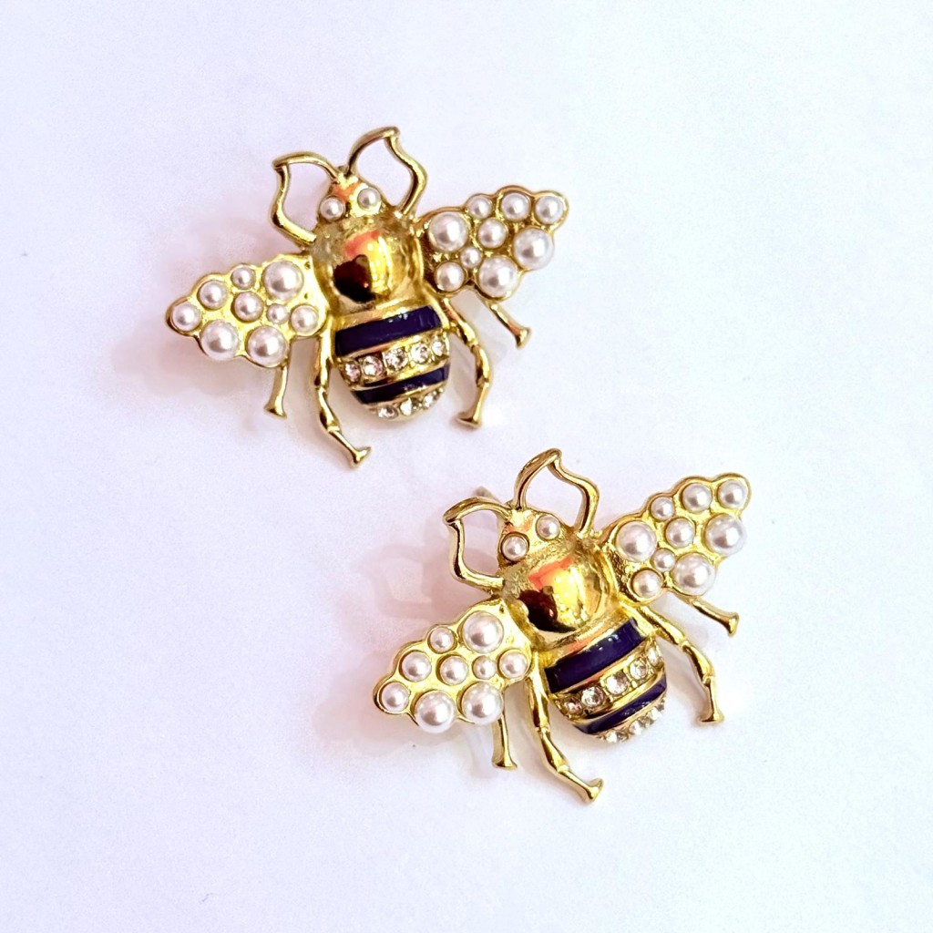 Earrings with Pearls stainless steel
