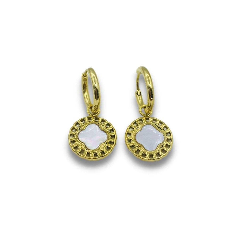 Stainless steel hoop earrings