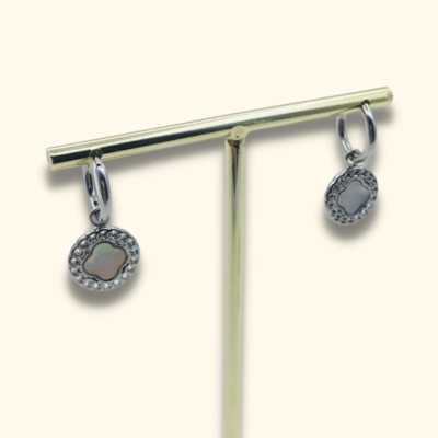 Stainless steel hoop earrings