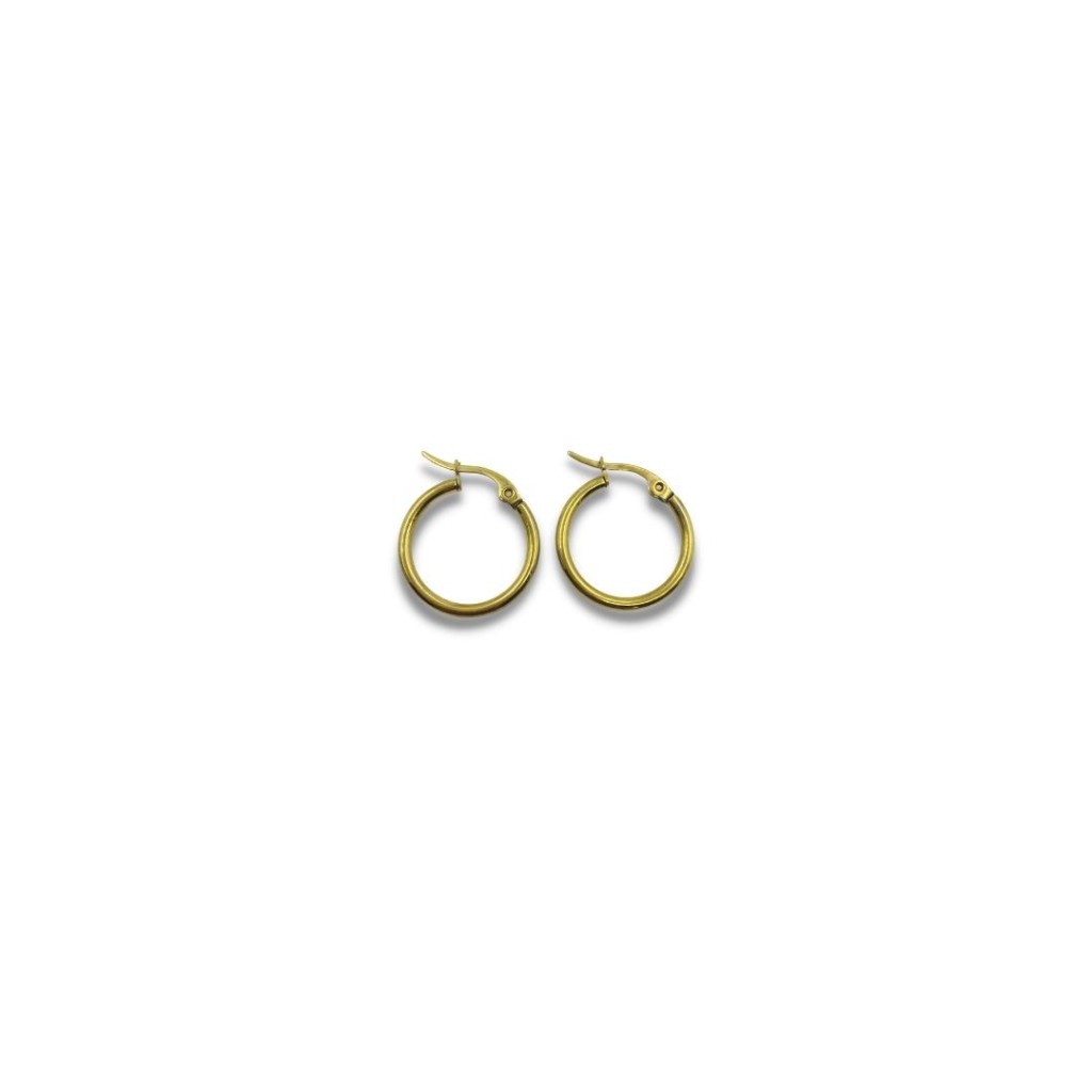 Stainless steel hoop earrings