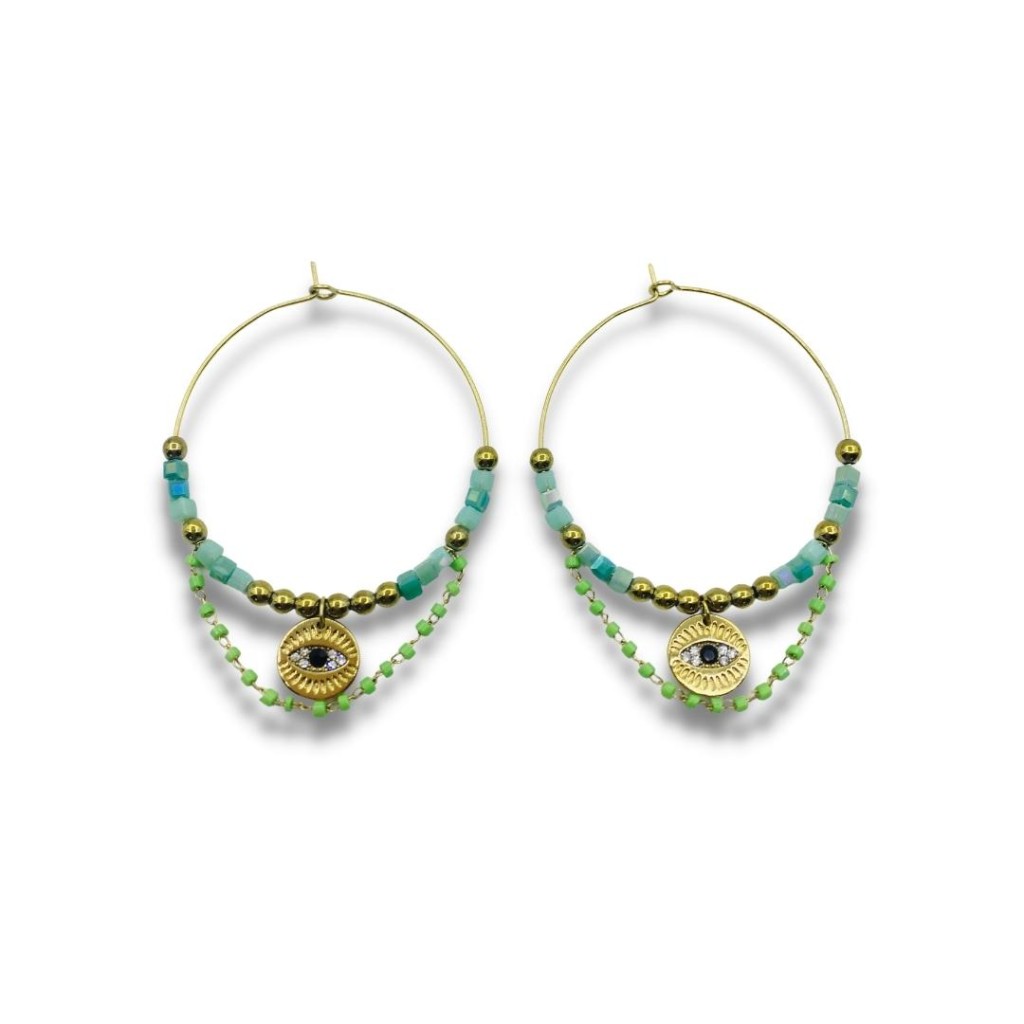 Stainless steel hoop earrings