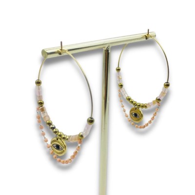 Stainless steel hoop earrings