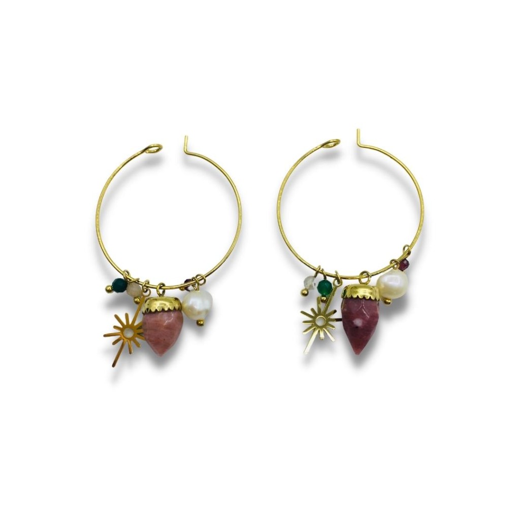 Stainless steel hoop earrings