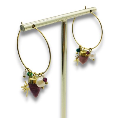 Stainless steel hoop earrings