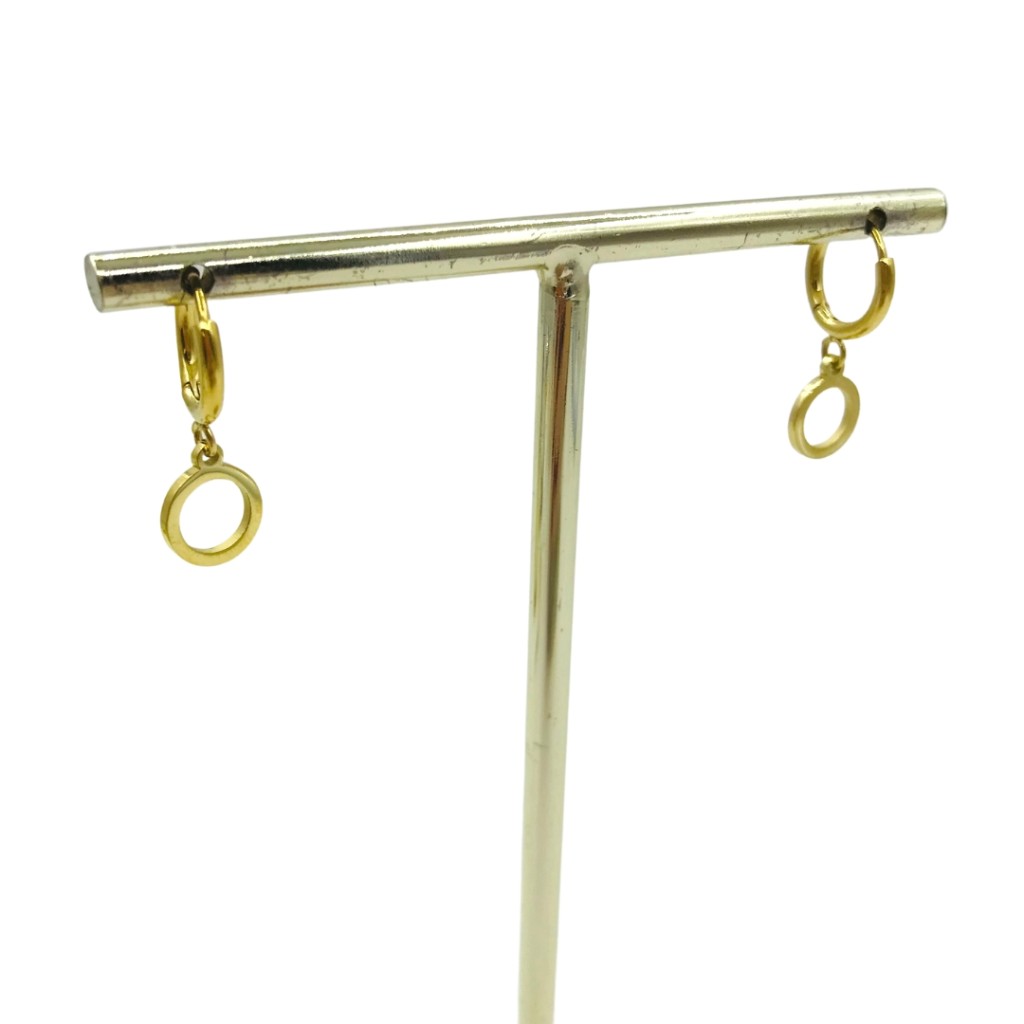 Stainless steel hoop earrings