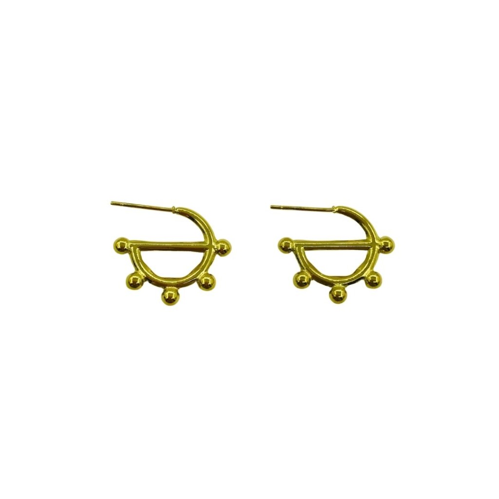 Stainless steel hoop earrings