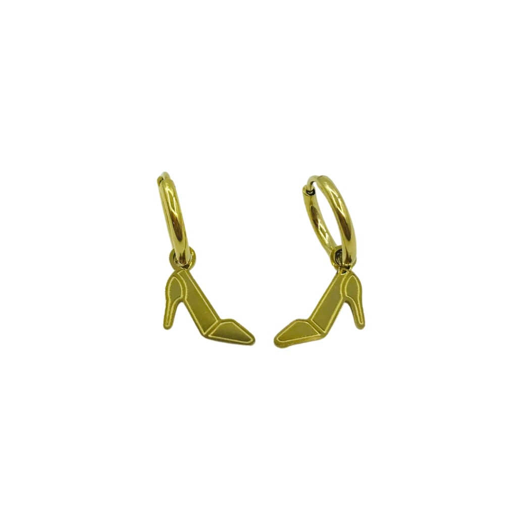 Stainless steel hoop earrings