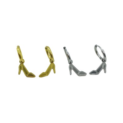 Stainless steel hoop earrings