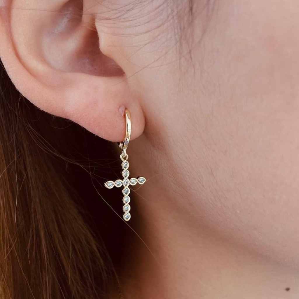 Stainless steel hoop earrings