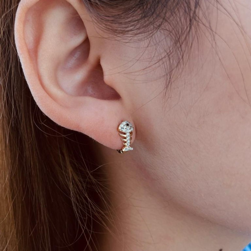 Stainless steel hoop earrings