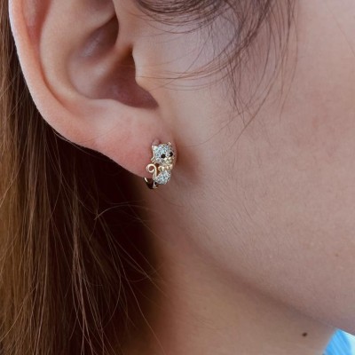 Stainless steel hoop earrings
