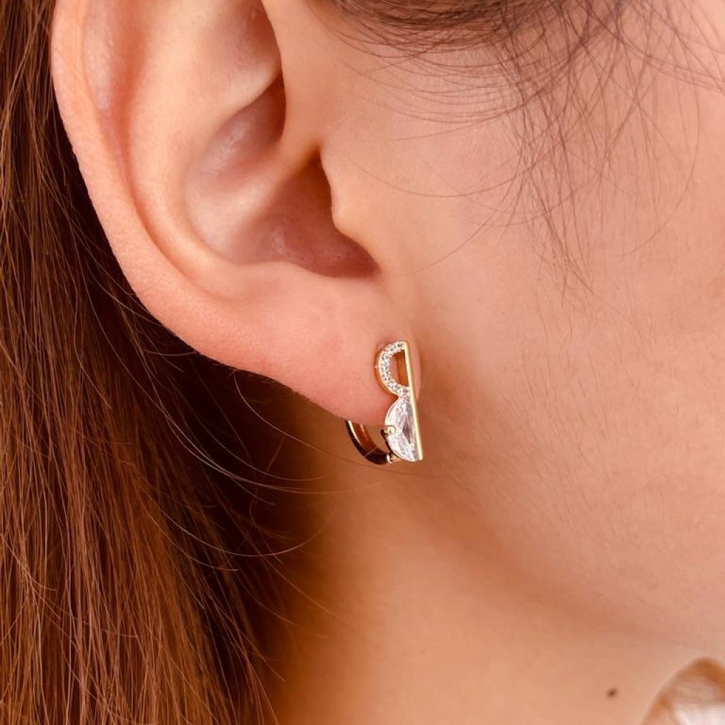 Stainless steel hoop earrings