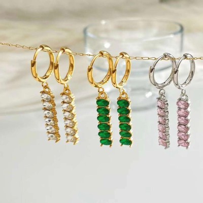 Stainless steel hoop earrings