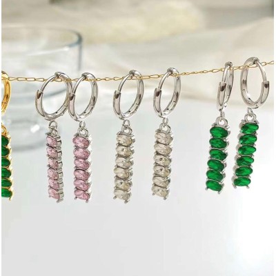 Stainless steel hoop earrings