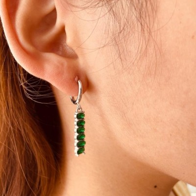 Stainless steel hoop earrings