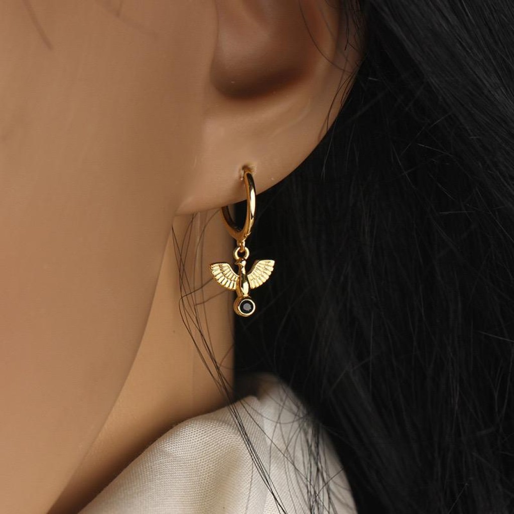 Stainless steel hoop earrings