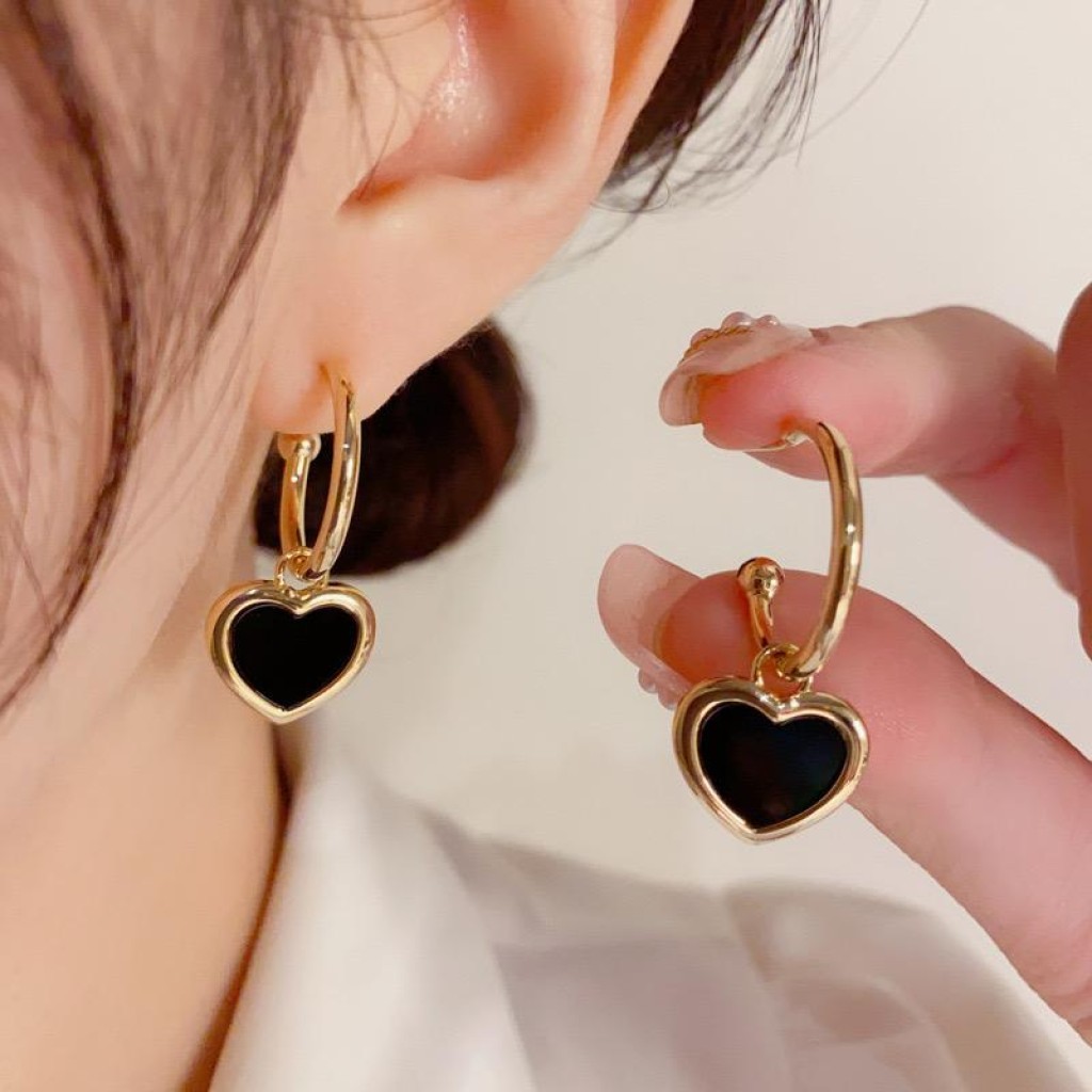 Stainless steel hoop earrings