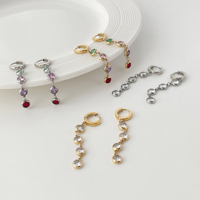 Stainless steel hoop earrings