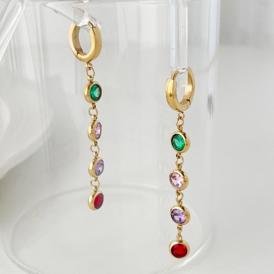 Stainless steel hoop earrings
