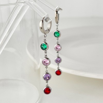 Stainless steel hoop earrings