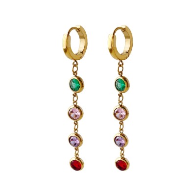 Stainless steel hoop earrings