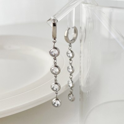 Stainless steel hoop earrings