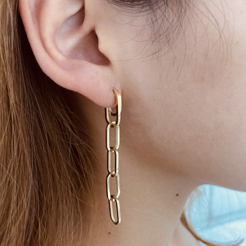 Stainless steel hoop earrings