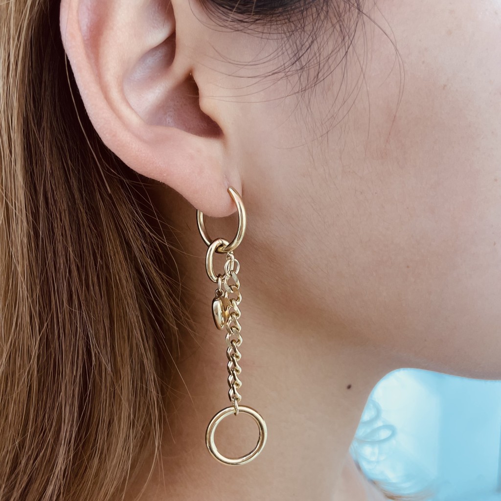 Stainless steel hoop earrings