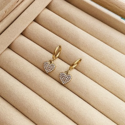 Stainless steel hoop earrings