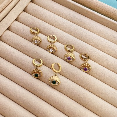 Stainless steel hoop earrings