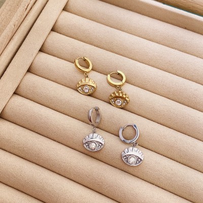 Stainless steel hoop earrings