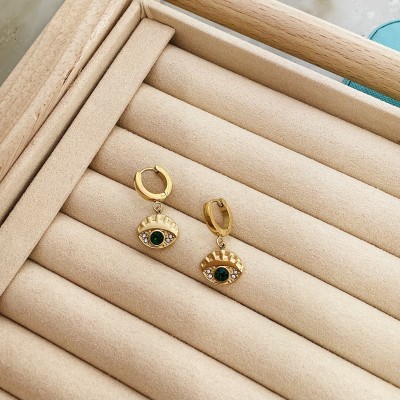 Stainless steel hoop earrings