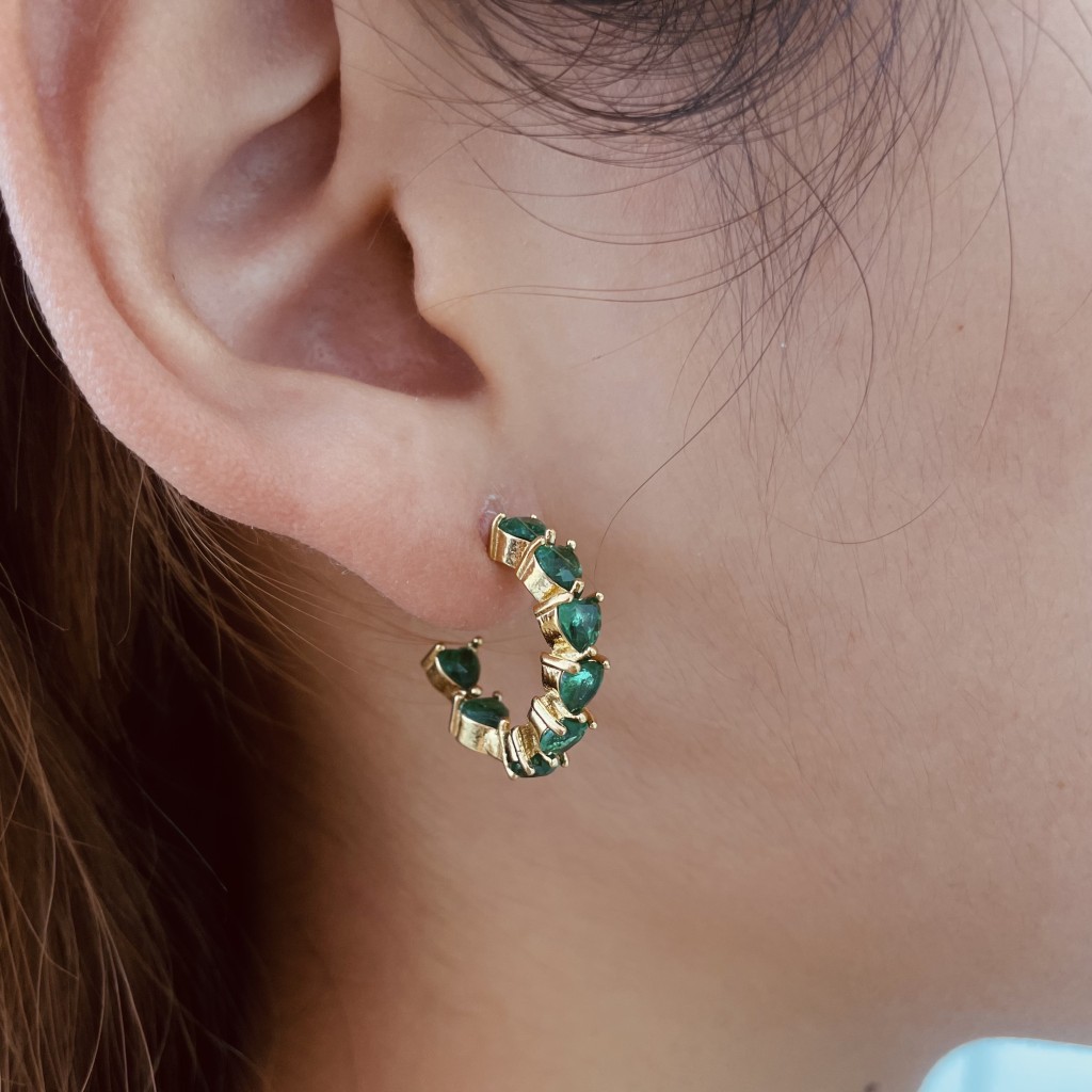 Stainless steel hoop earrings