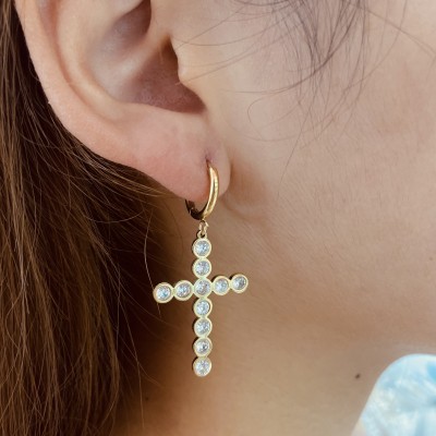 Stainless steel hoop earrings