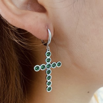 Stainless steel hoop earrings