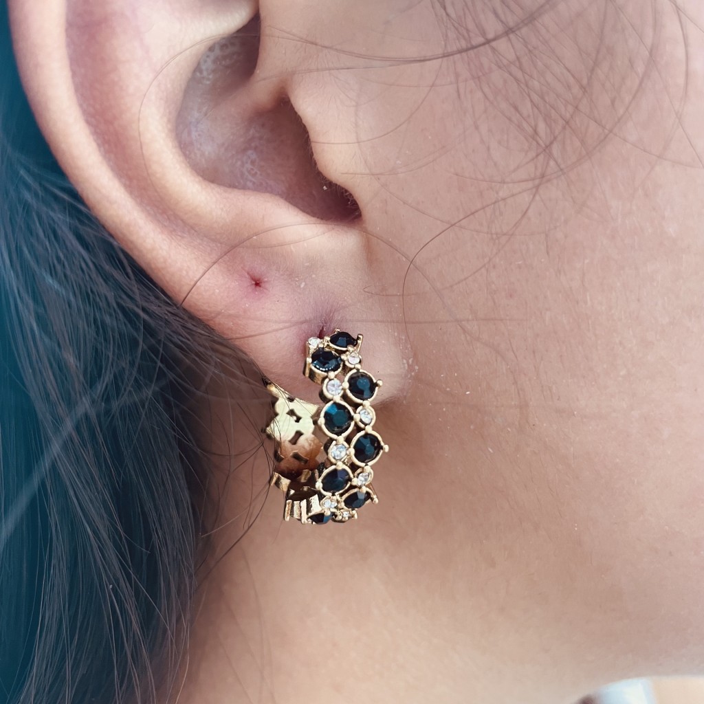 Stainless steel hoop earrings