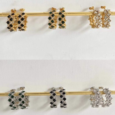 Stainless steel hoop earrings