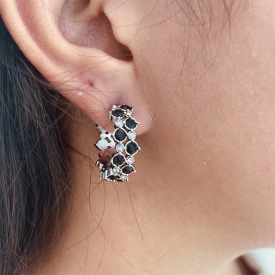 Stainless steel hoop earrings