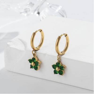 Stainless steel hoop earrings