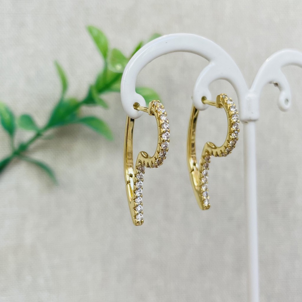 Stainless steel hoop earrings
