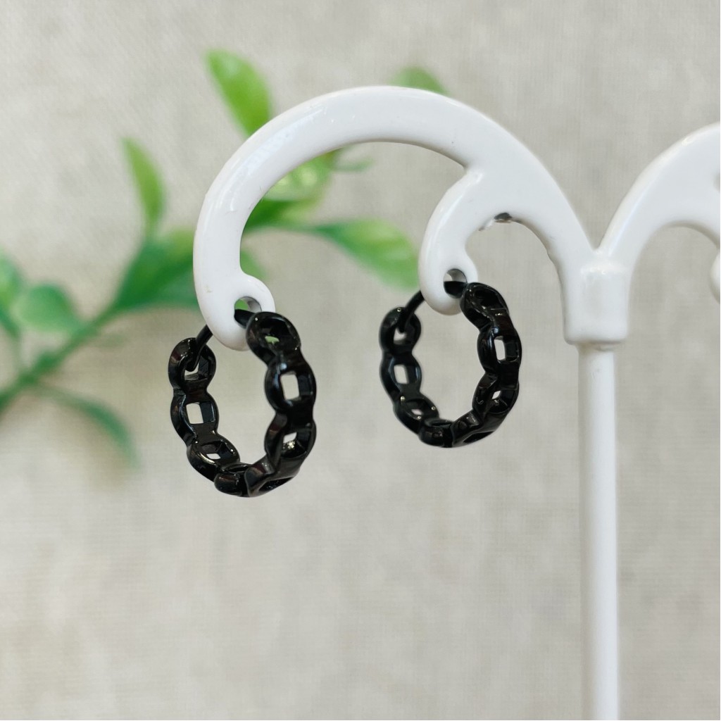 Stainless steel hoop earrings