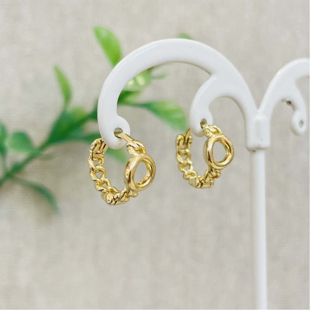 Stainless steel hoop earrings