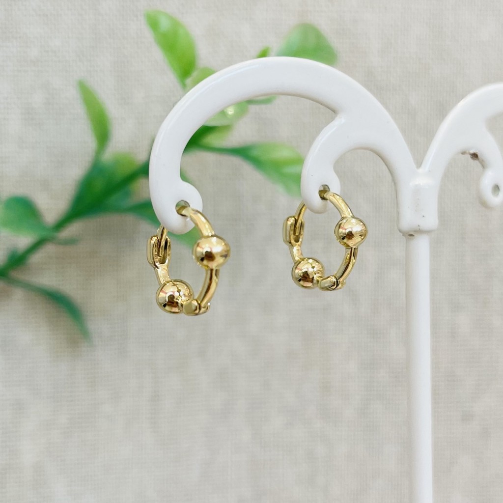 Stainless steel hoop earrings