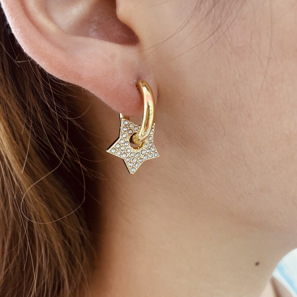 Stainless steel hoop earrings