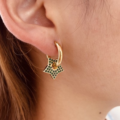 Stainless steel hoop earrings