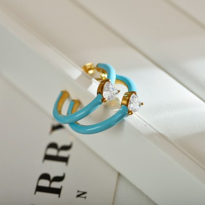 Stainless steel hoop earrings