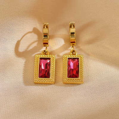 Stainless steel hoop earrings