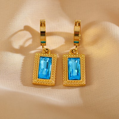 Stainless steel hoop earrings