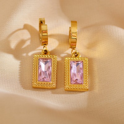 Stainless steel hoop earrings